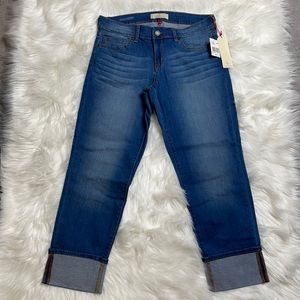 NWT CJ Cookie Johnson cropped Jeans Sz 28